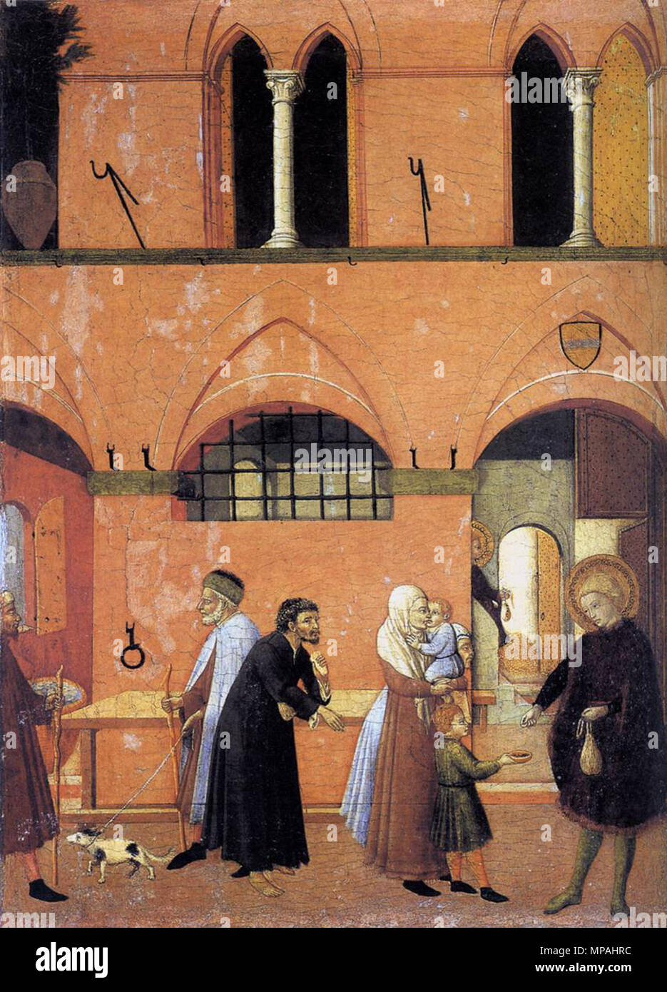 Der hl. Antonius Verteilen von seinem Reichtum den Armen ca. 1440. 872