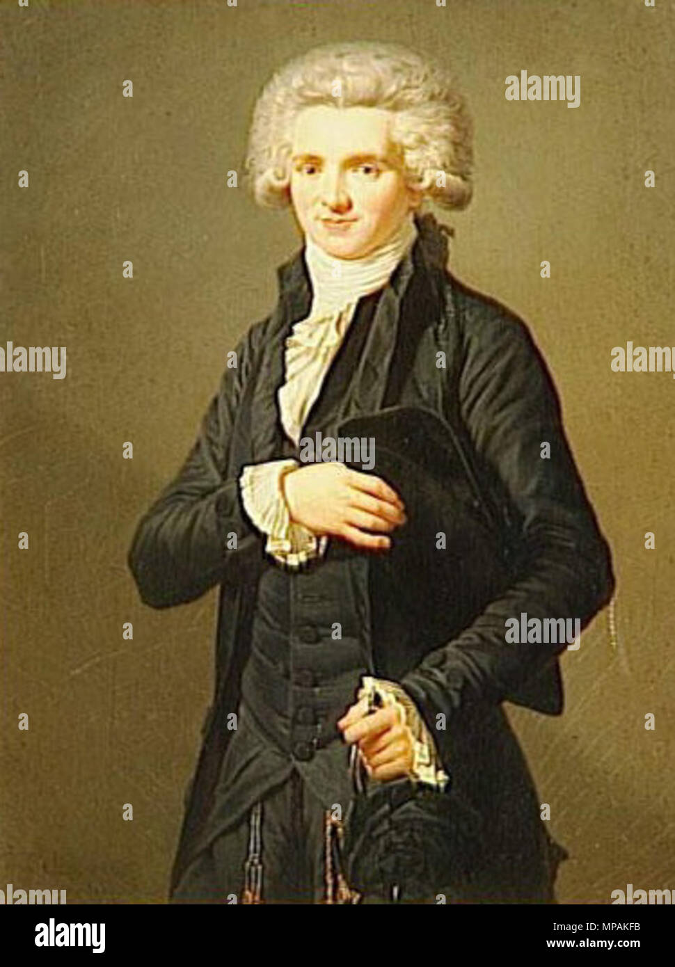 . Français: Portrait de Maximilien de Robespierre en Habit de député du Tiers Etat]]. 1786. 878 Maximilien de Robespierre (1758-1794) -2 Stockfoto