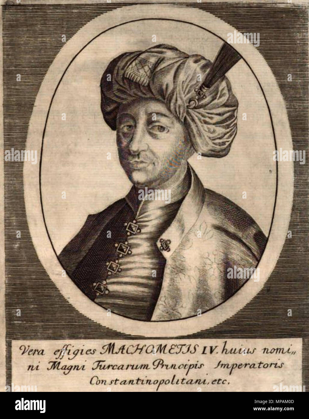 . Русский: Mehmed IV. 2. Januar 1685. Joh. Georg Schleder 880 Mehmed IV. Stockfoto