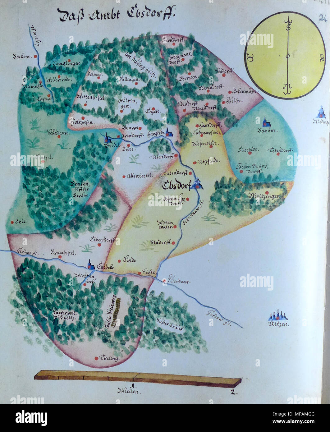 . English: Ämteratlas des Fürstentums Lüneburg von Johannes Mellinger, um 1600. 30 Oktober 2013, 18:06:31. Johannes Mellinger (1540 - 1603) Alternative Namen Johann Mellinger; Johannis Mellinger Beschreibung deutsche Kartograph, Arzt und Lehrer Datum der Geburt / Tod 1538 Mai 1603 Ort der Geburt / Todes Halle, Deutschland Celle, Deutschland Authority control: Q 20607326 VIAF: 18088035 ISNI: 0000 0001 1601 9839 LCCN: Nr 2001044085 GND: 121783758 SUDOC: 195193563 WorldCat 882 Mellinger 24. Stockfoto