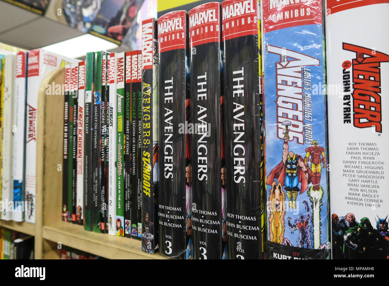 Midtown Comics Shop, Times Square, New York, USA Stockfoto