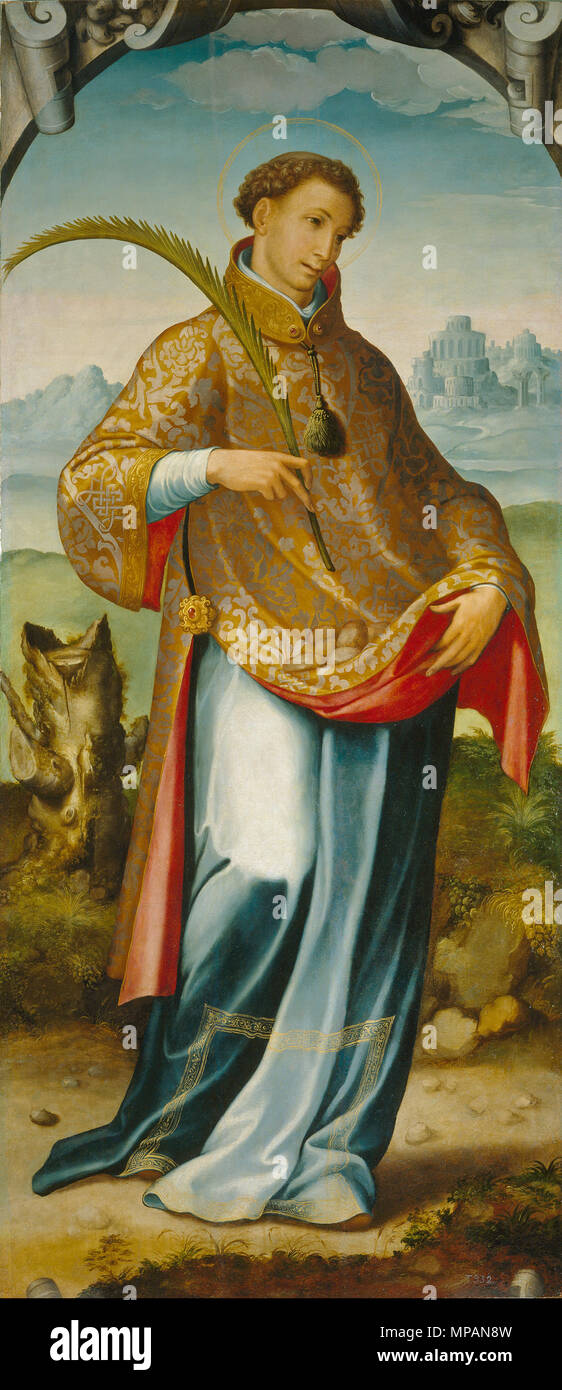 1090 San Esteban o Imposición de la casulla ein San Ildefonso Stockfoto