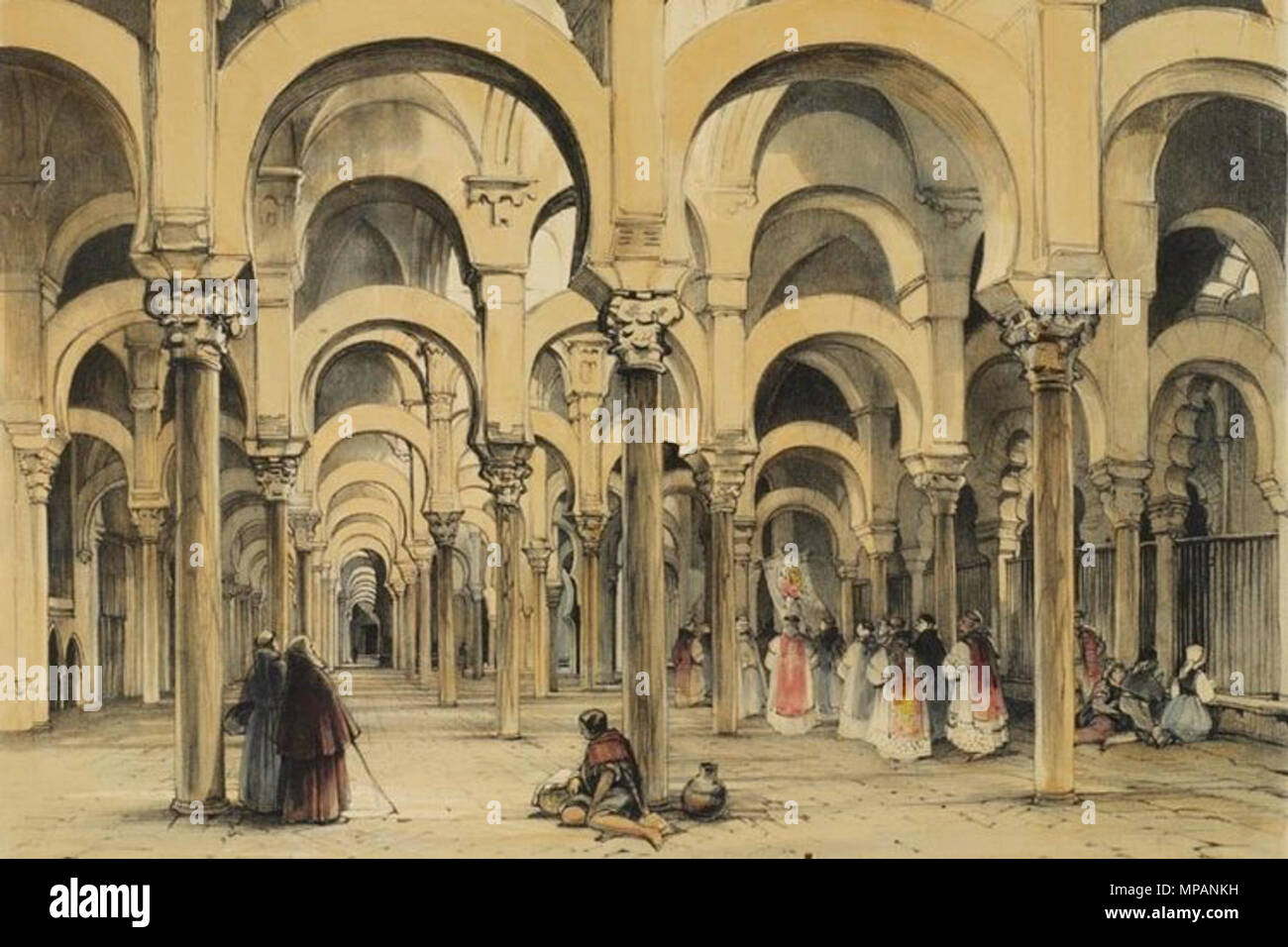 886 Mezquita de Córdoba - John Frederick Lewis (1805 - 1876) Stockfoto