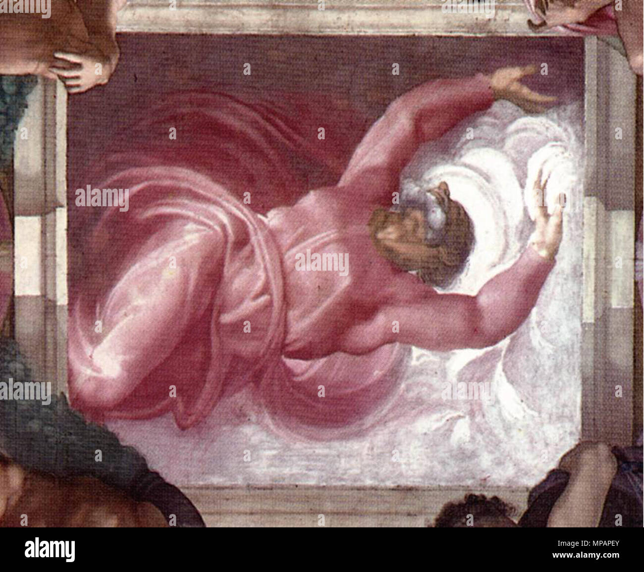 Englisch: Trennung von Licht und Finsternis 1511. 889 Michelangelo Trennung Stockfoto