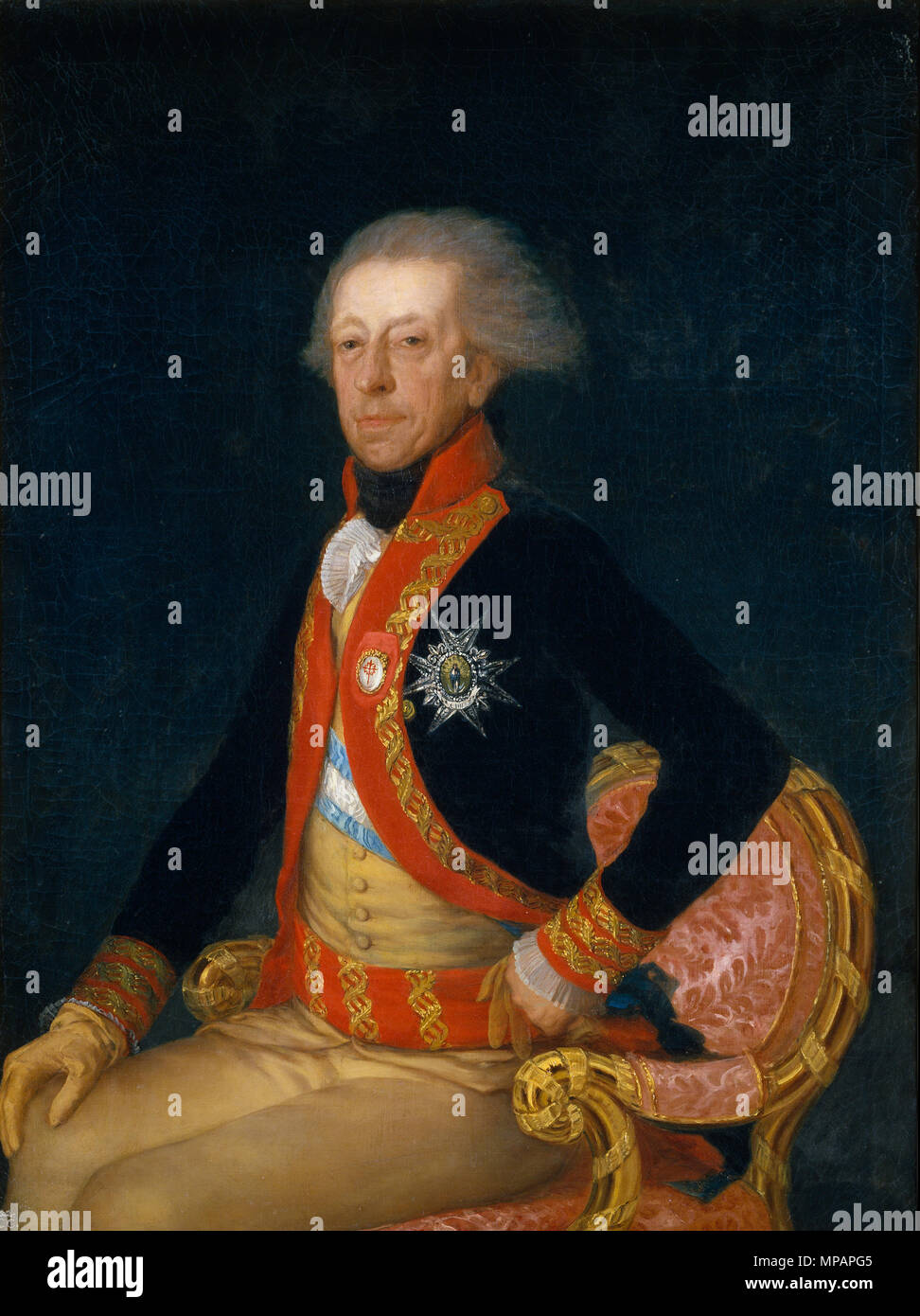 Portrait von General Antonio Ricardos (1727-1794) ca. 1793. 1019 Portrait von General Antonio Ricardos von Goya Stockfoto