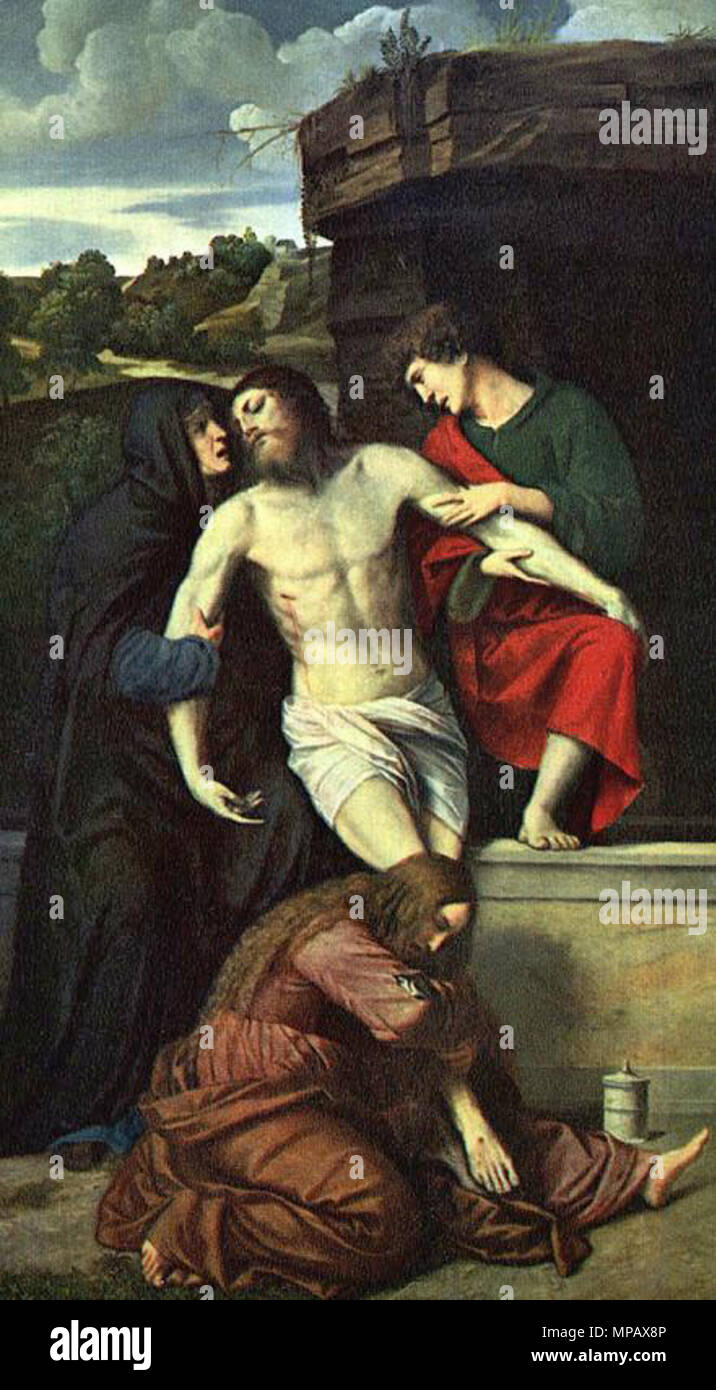 905 Moretto da Brescia - Pietà - WGA 16224 Stockfoto