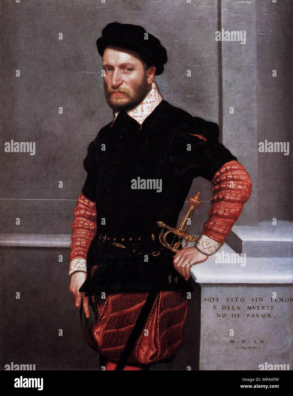 . 906 Giovanni Battista Moroni - Porträt von Don Gabriel de La Cueva, später Herzog von Alburquerque - WGA 16256 Stockfoto