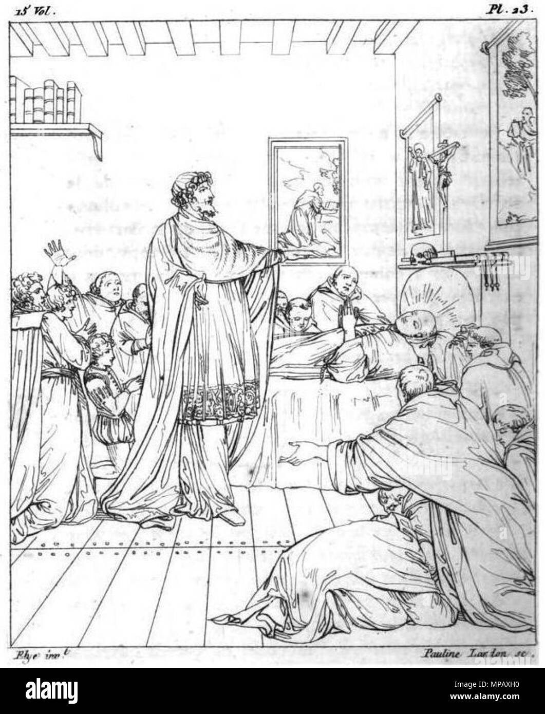 906 Mort De dom Jean de La Barrière Stockfoto