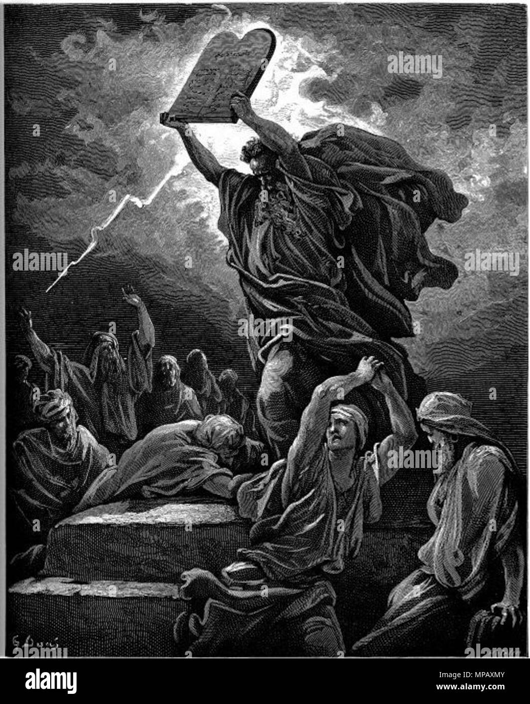 . Moses zertrümmert die Gesetzestafeln. Gustave Doré (1832-1883) Alternative Namen Paul Gustave Doré, Paul Gustave Doré Louis Christophe Beschreibung französischer Maler, Zeichner, Kupferstecher und Karikaturist Geburtsdatum / Tod am 6. Januar 1832 23. Januar 1883 Ort der Geburt / Tod Strasbourg Paris arbeiten Standort Paris Aufsicht: Q6682 VIAF: 41839207 ISNI: 0000 0001 2278 6962 ULAN: 500013657 79089221 LCCN: n NLA: 35041510 WorldCat 907 Mose Dore Stockfoto