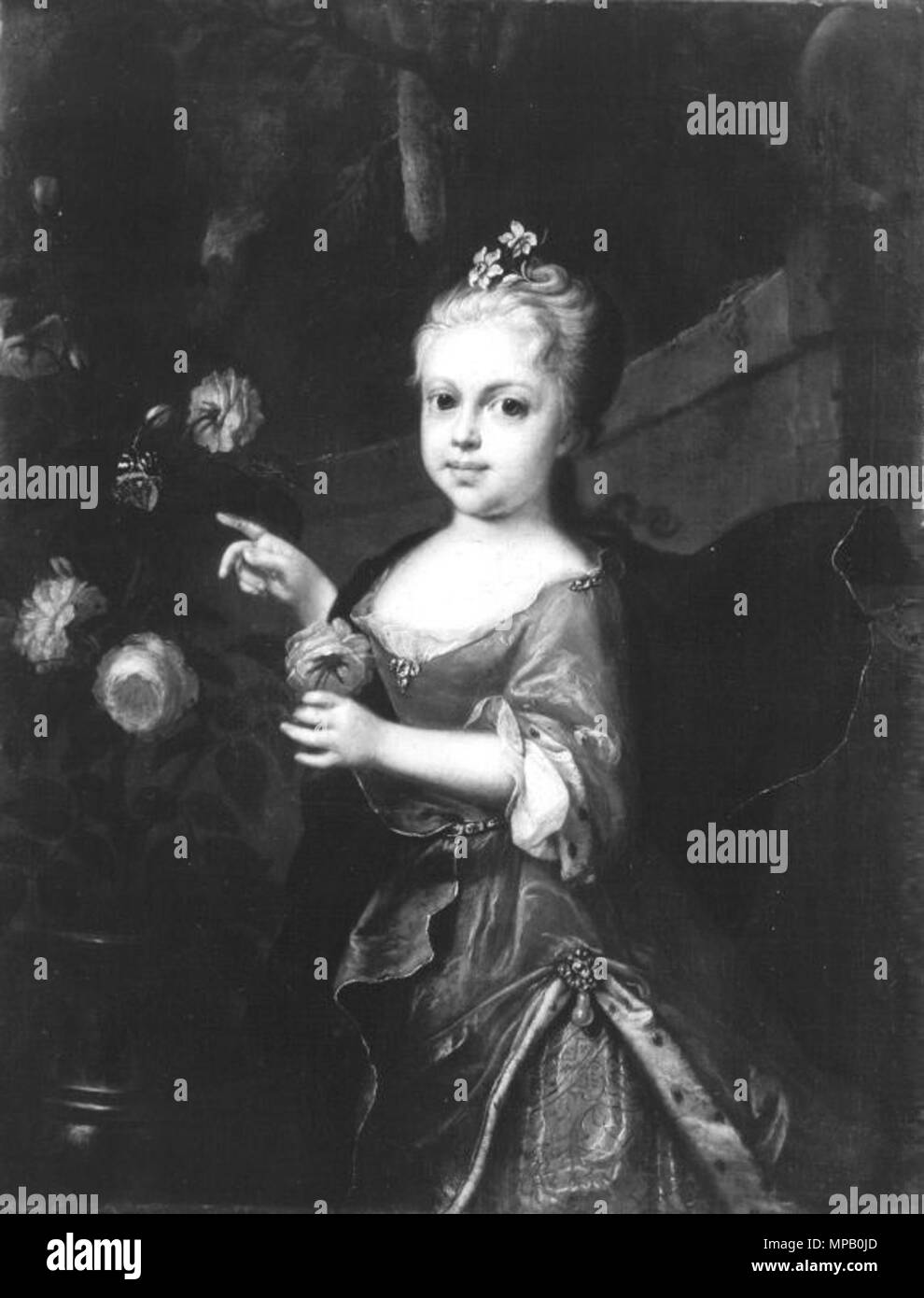 915 Mányoki - Maria Anna von Österreich als Kind Stockfoto
