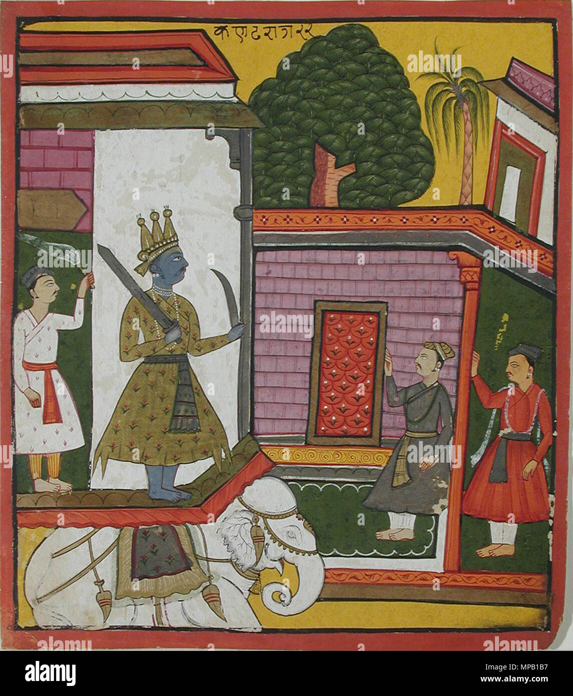 . Englisch: Serie Titel: Ragamala Suite Name: Ragamala Erstellungsdatum: Ca. 1650 Display Abmessungen: 9 1/8 in. x 8 in. (23,2 cm x 20,3 cm) der Kreditlinie: Edwin Binney 3 Sammlung Beitritt Artikelnummer: 1990.464 Sammlung: <a href='Http://www.sdmart.org/art/our-collection/asian-art' rel='nofollow'> Die San Diego Museum der Kunst</a>. 16 Oktober 2001, 11:02:28. Englisch: thesandiegomuseumofartcollection 756 Kanadh Raga (6125085066) Stockfoto