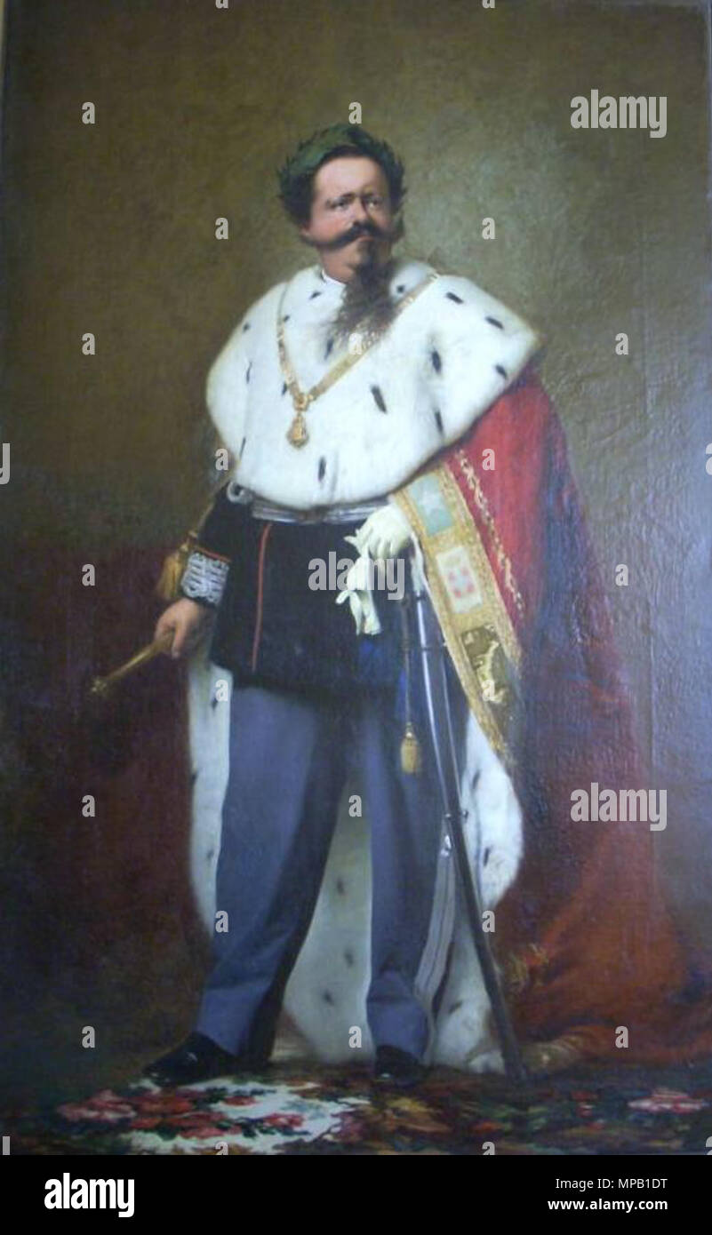 . Englisch: Portrait von Viktor Emanuel II. von Italien (1820-1878) Русский: Виктор Эммануил II. Mitte des 19. Jahrhunderts. 1233 VictorEmmanuelIIportrait Stockfoto