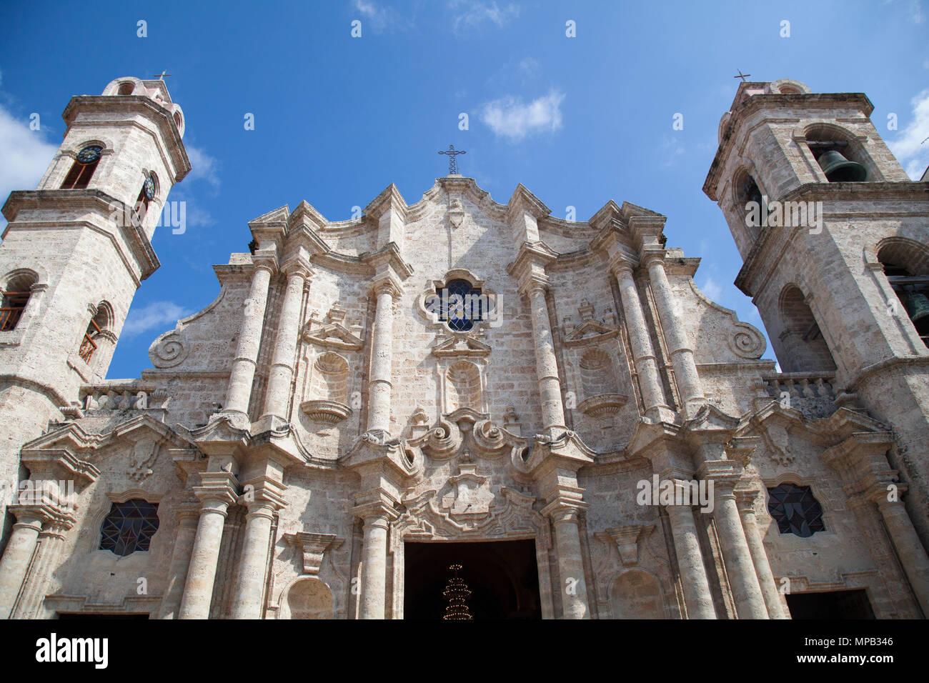 Kuba, Ciudad De La Habana Provinz, La Havanna, aufgeführt als Welterbe, Domplatz und Catedral De La Virgen Maria de La Habana Vieja-Bezirk Stockfoto