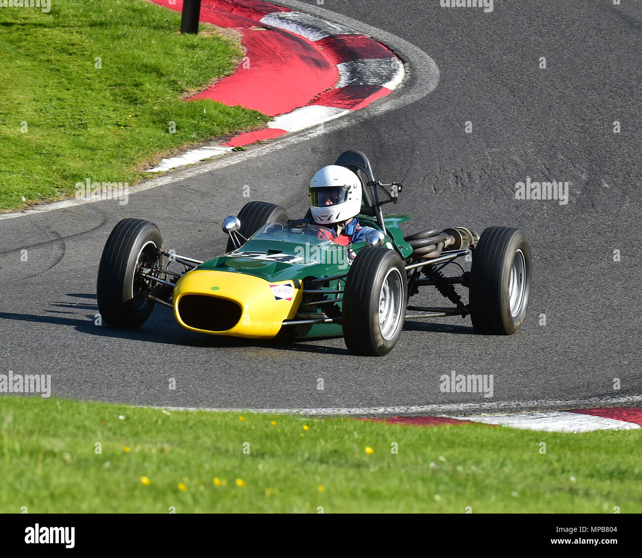 Alex sanftmütig, Merlyn Mk 20 A, HFF, historische Formel Ford Meisterschaft, HSCC Wolds Trophy 20 Mai, 2018, Cadwell Park, Autos, klassische Rennwagen, Historische Stockfoto