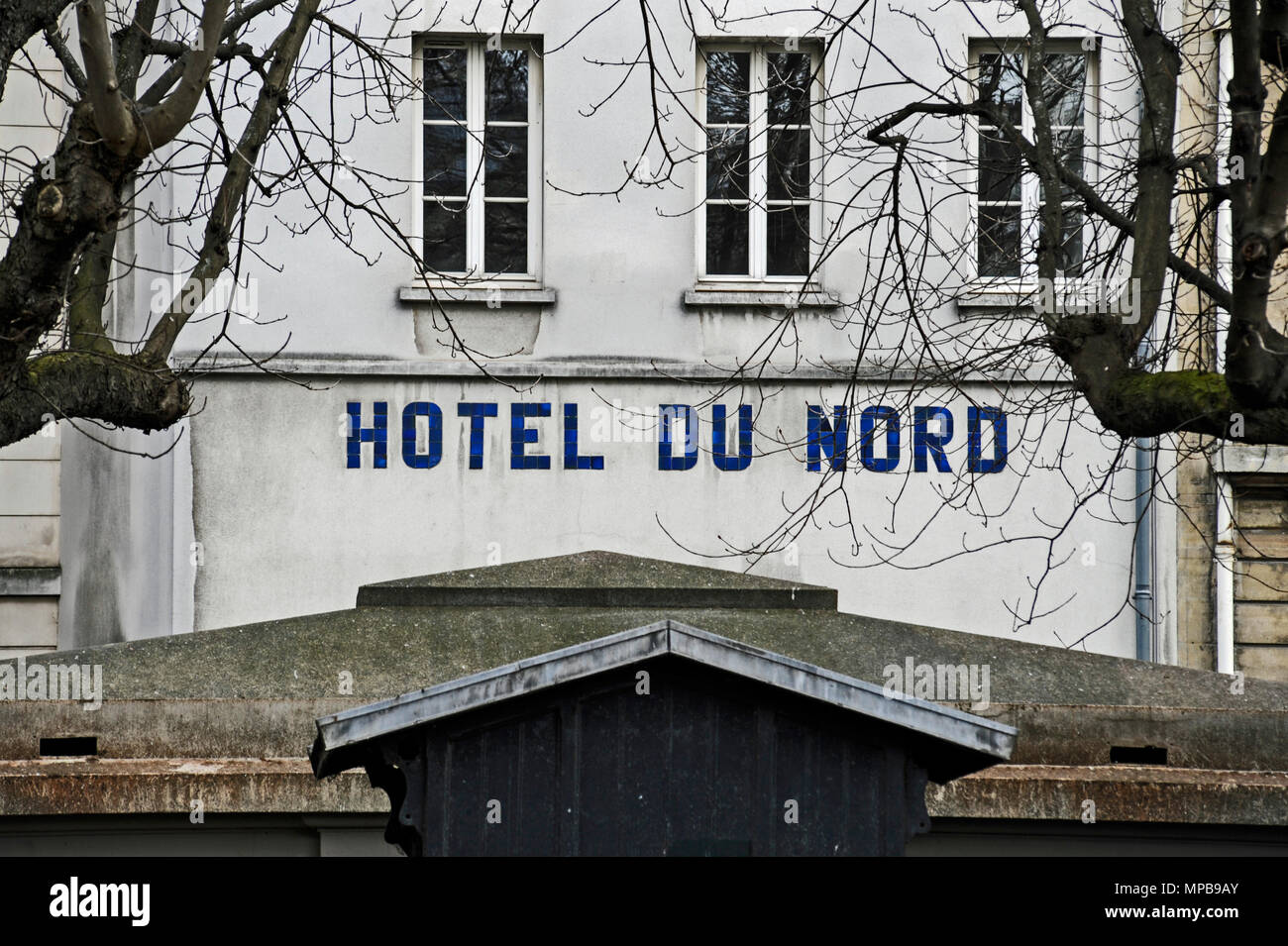 PARIS FRANKREICH - HOTEL PARIS - PARIS HOTEL DU NORD CANAL ST MARTIN-PARISER HOTELS-PARIS KLEINES HOTEL © Frédéric BEAUMONT Stockfoto