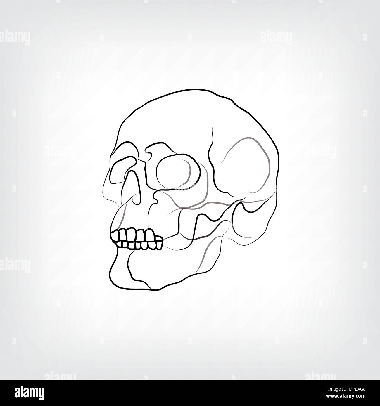 Vektor skull Artwork Stock Vektor
