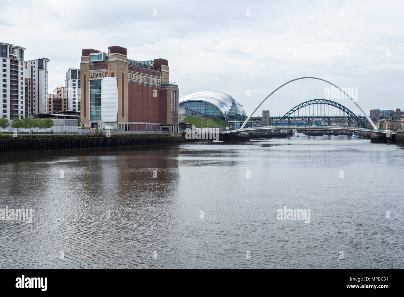 Kai, Newcastle upon Tyne, England, Großbritannien Stockfoto