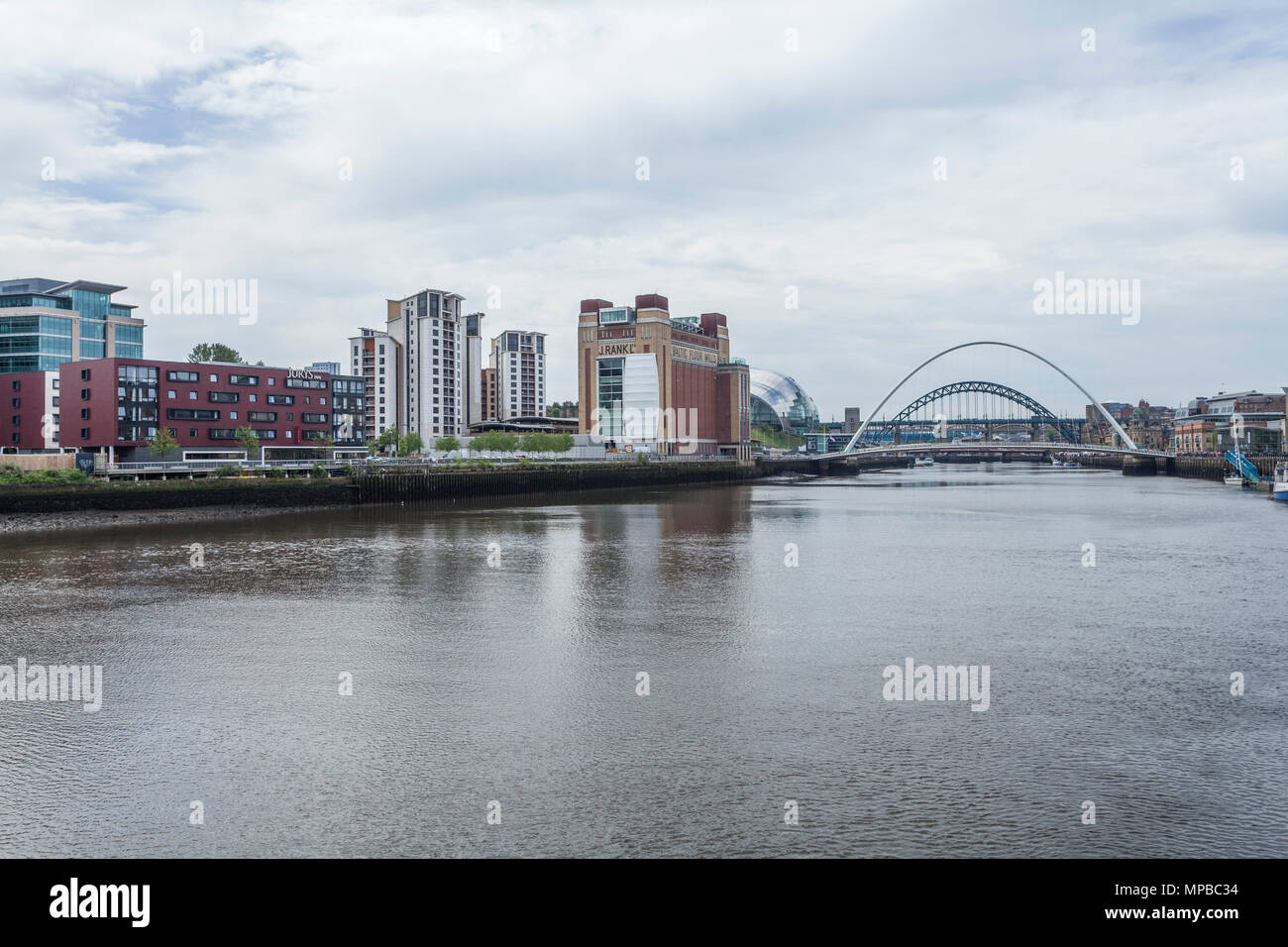 Kai, Newcastle upon Tyne, England, Großbritannien Stockfoto