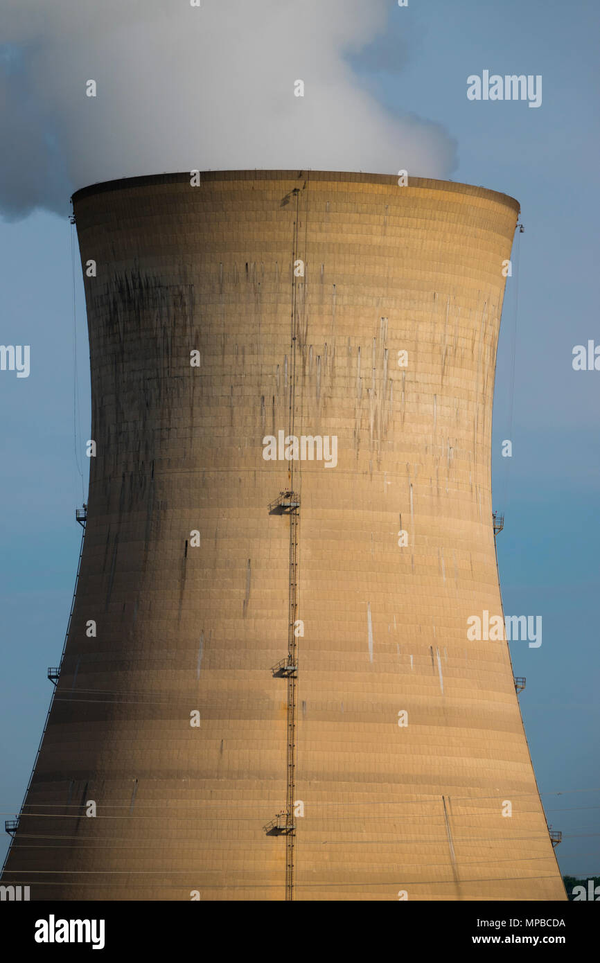 USA Pennsylvania PA Harrisburg Three Mile Island Kernkraftwerk 1979 Unfall elektrische Energie Stockfoto