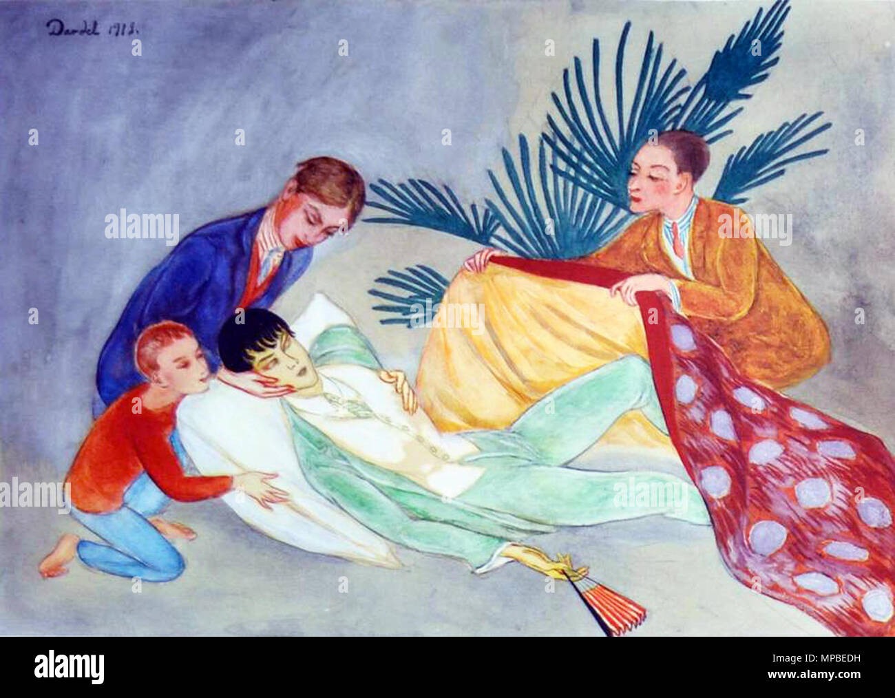 . Den döende dandyn (der sterbende Dandy), 1. Version, 1918. -1943. 920 ND Dd2 Stockfoto