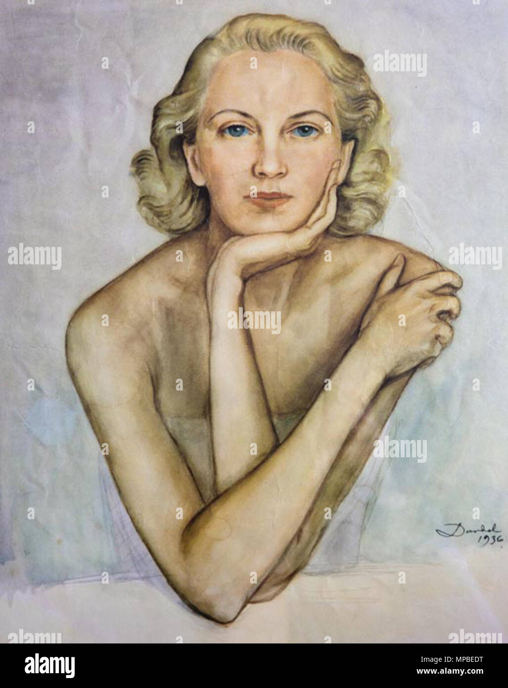 . Malerei von Nils Dardel, Info zu kommen. -1943. 920 ND Edita Morris Stockfoto