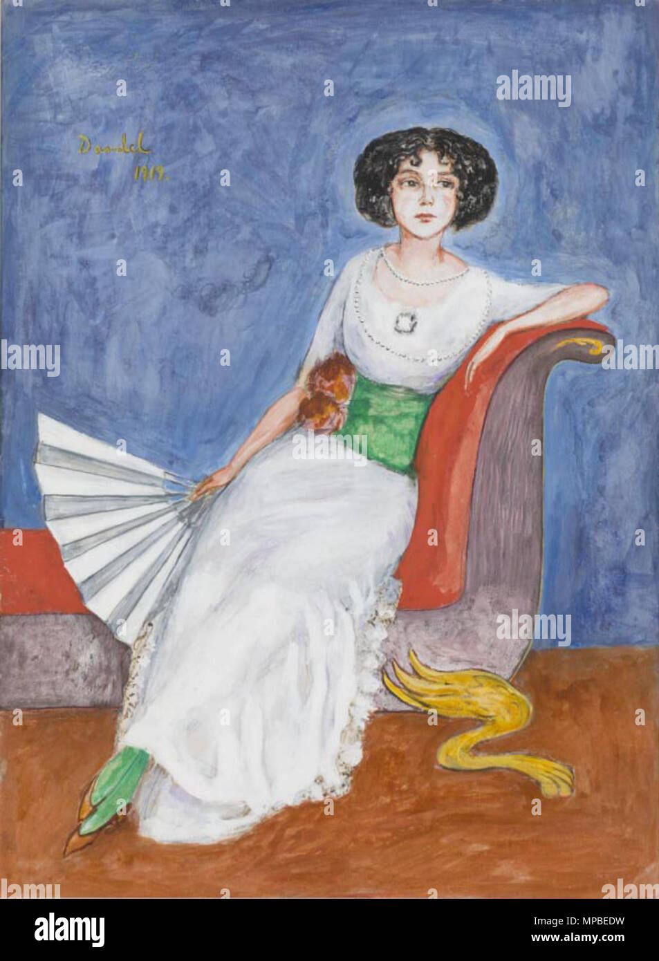 . Malerei von Nils Dardel, Info zu kommen. -1943. 920 ND Ellen Roosvald Stockfoto