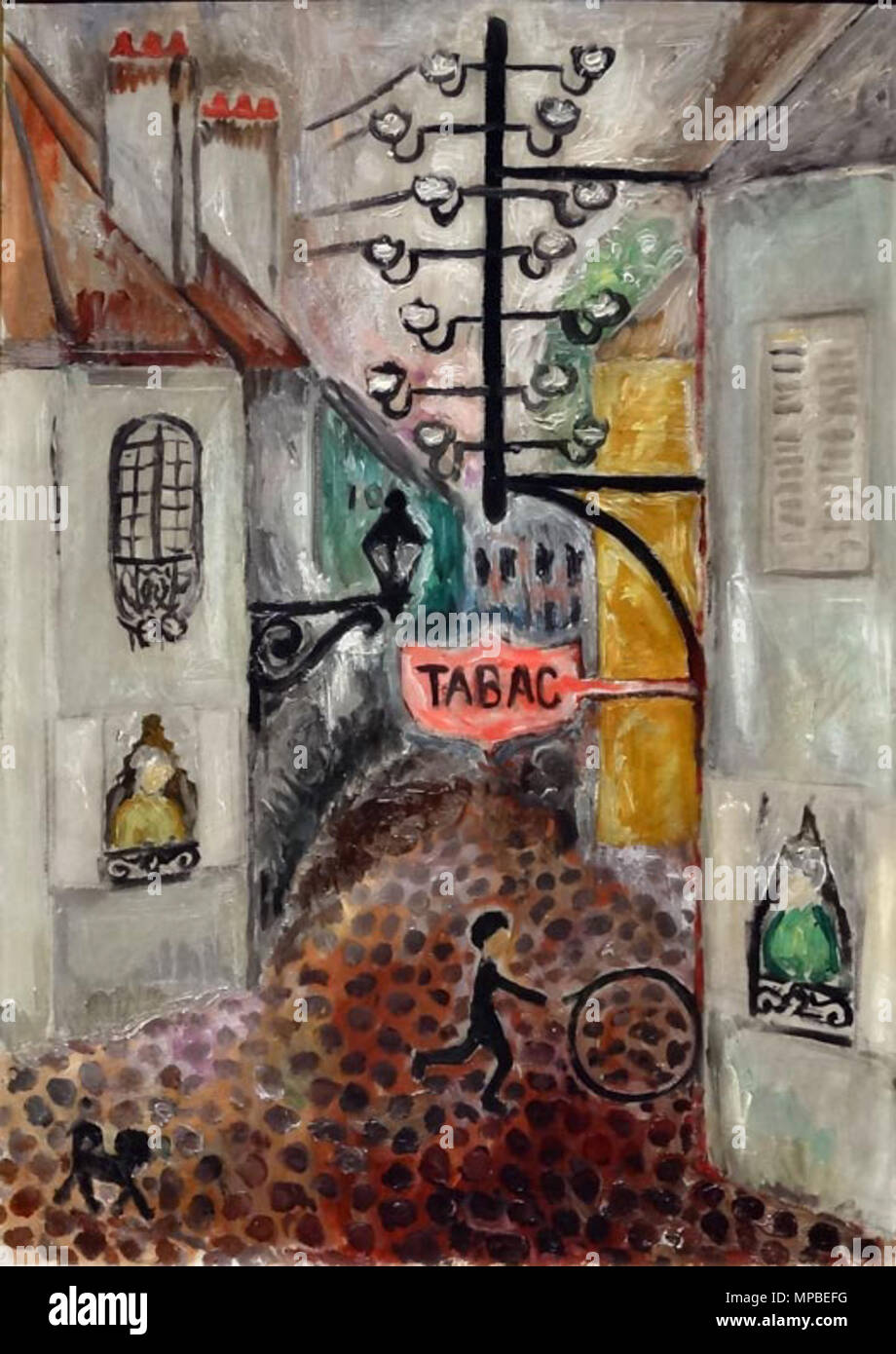 . Malerei von Nils Dardel, Info zu kommen. -1943. 920 ND Tabac Stockfoto
