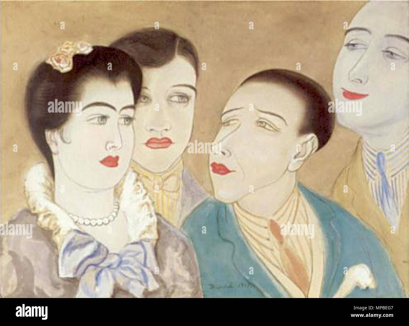 . Malerei von Nils Dardel, Info zu kommen. -1943. 920 ND 26. Stockfoto