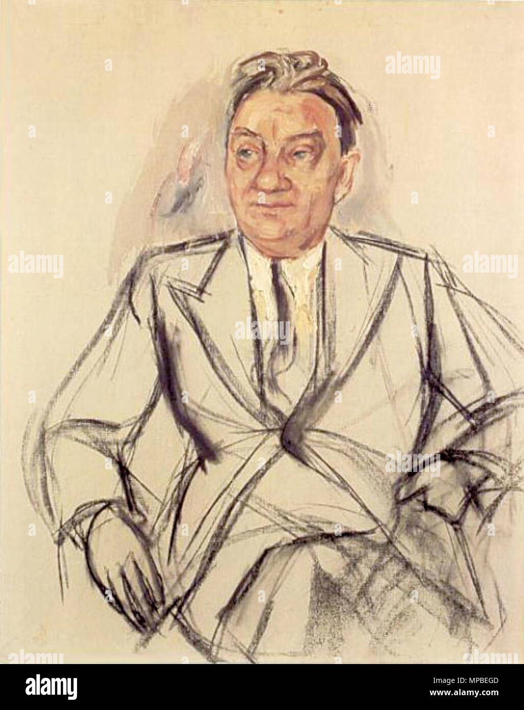 . Malerei von Nils Dardel, Info zu kommen. -1943. 921 ND 57 Stockfoto