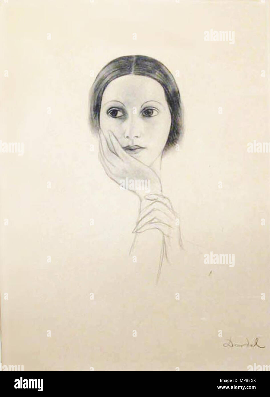 . Malerei von Nils Dardel, Info zu kommen. -1943. 921 ND 83 Stockfoto