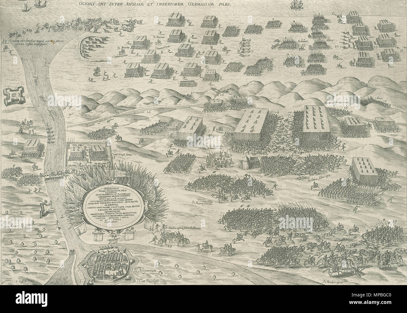 Schlacht von Nieuwpoort, 1600 1600. 928 Nieuwpoort 2 Stockfoto