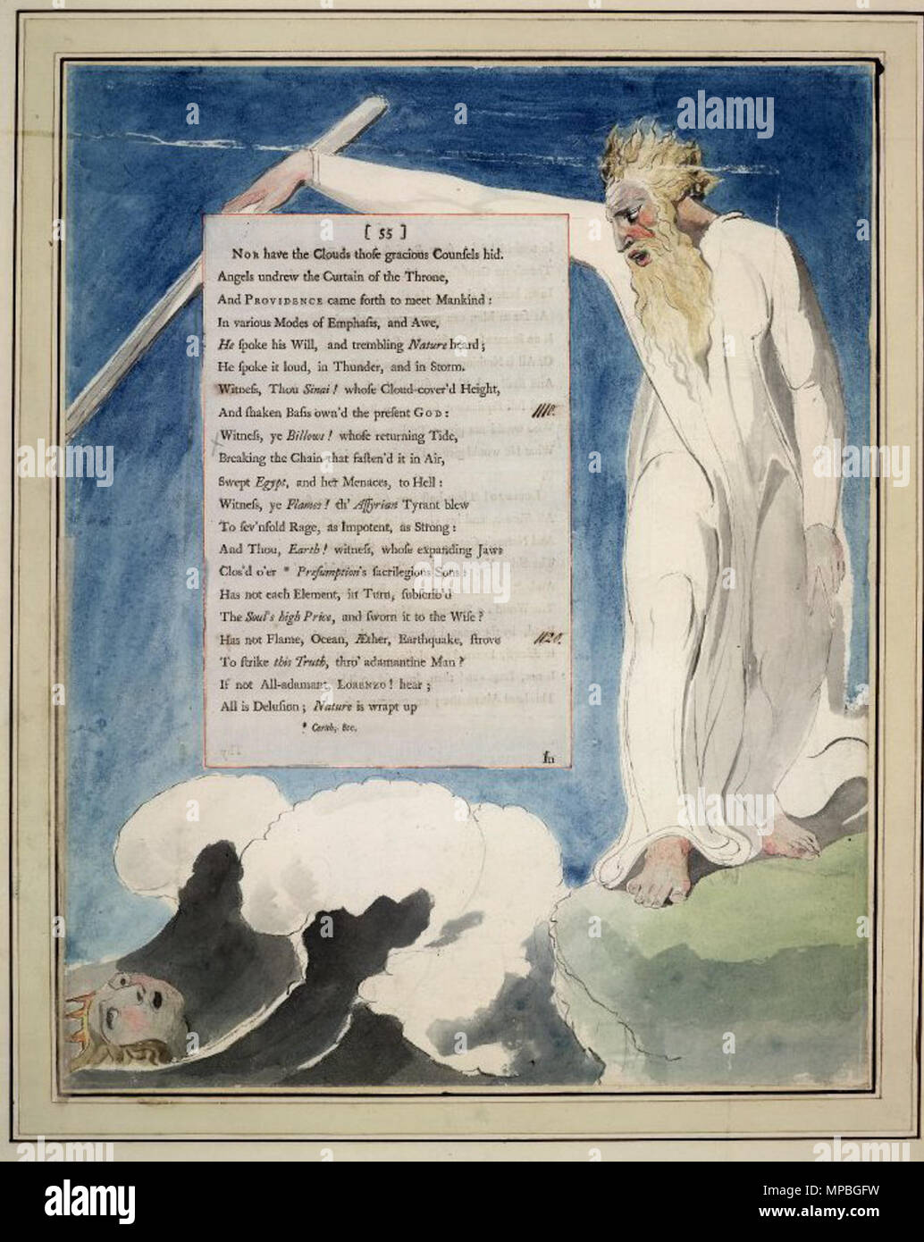 . Englisch: Nacht Gedanken Blake Aquarell VII 55. 8 März 2013, 23:16:22. William Blake (1757 - 1827) Alternative Namen W. Blake; Uil" iam Bleik Beschreibung britische Maler, Dichter, Schriftsteller, Theologe, Sammler und Graveur Geburtsdatum / Tod 28. November 1757 12. August 1827 Ort der Geburt / Todes Broadwick Street Charing Cross Standort London Authority control: Q 41513 VIAF: 54144439 ISNI: 0000 0001 2096 135 X ULAN: 500012489 78095331 LCCN: n NLA: 35019221 WorldCat Dies ist ein treuer fotografische Reproduktion eines zweidimensionalen, public domain Kunstwerk. Die Arbeit der Ar Stockfoto