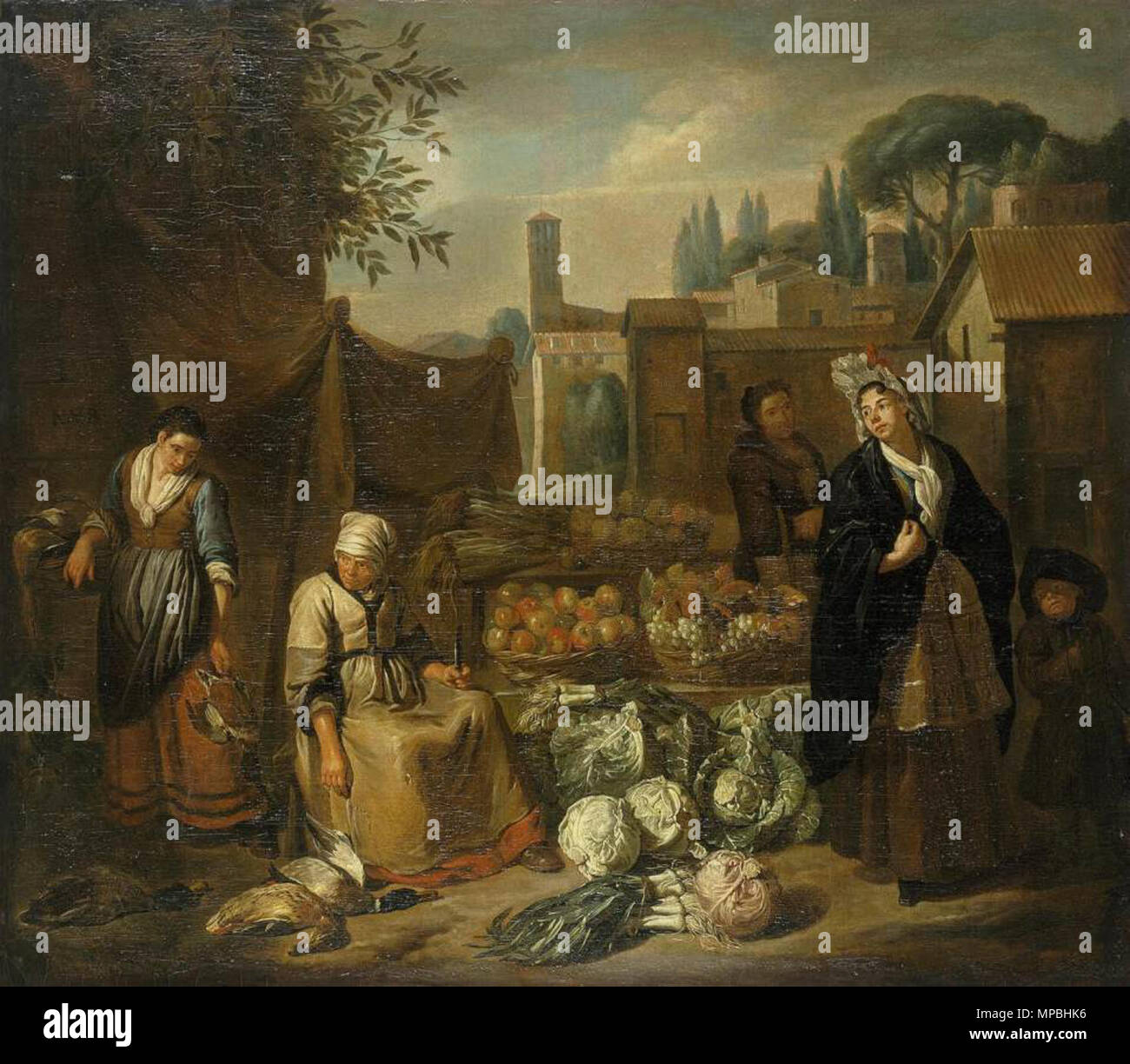 Genre Szene 1700. 933 Norbert van Bloemen-Genre-Szene - WGA 02293 Stockfoto