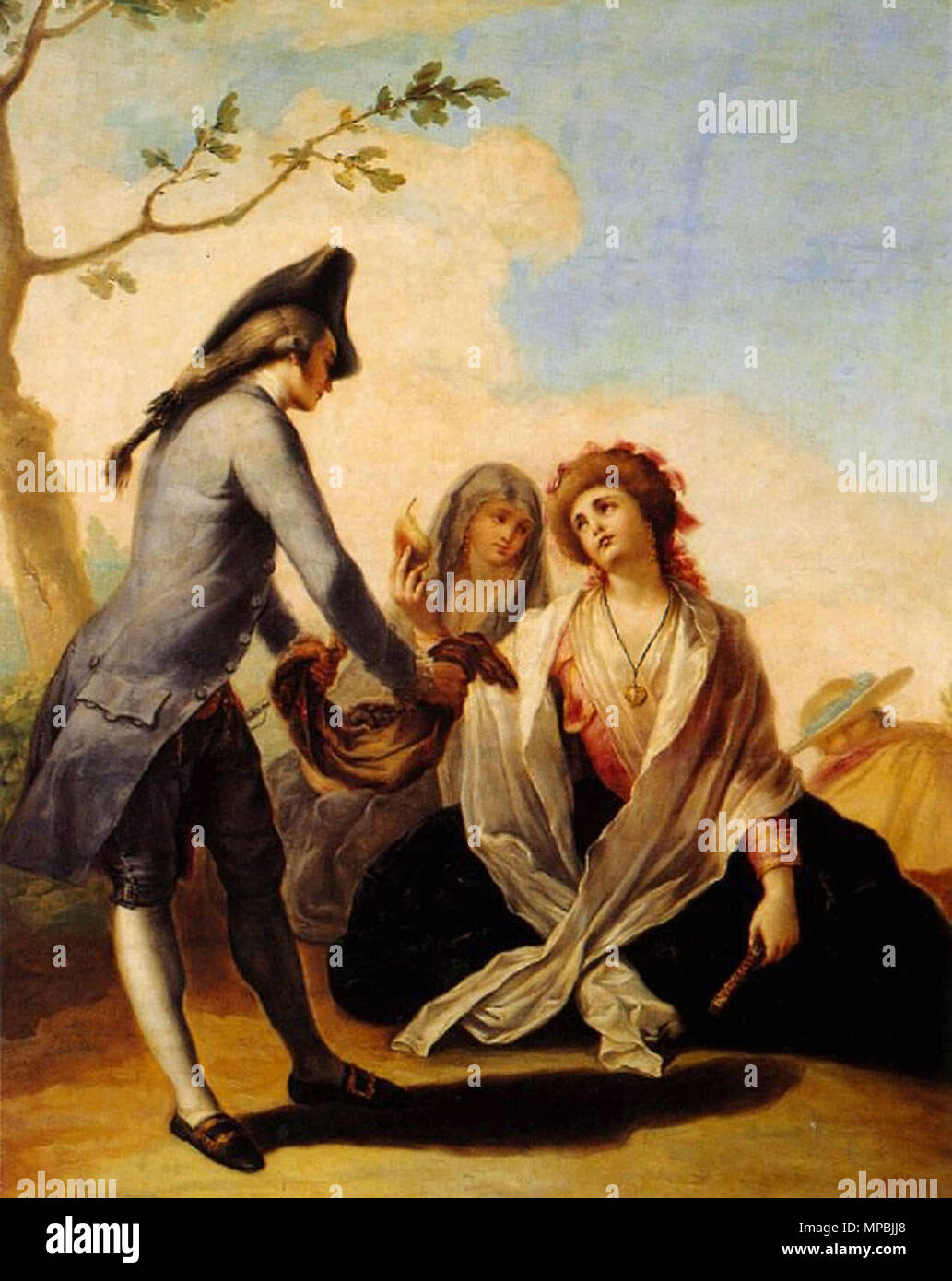 Spanisch: Obsequio campestre Land Geschenk circa 1778. 938 Obsequio campestre Stockfoto