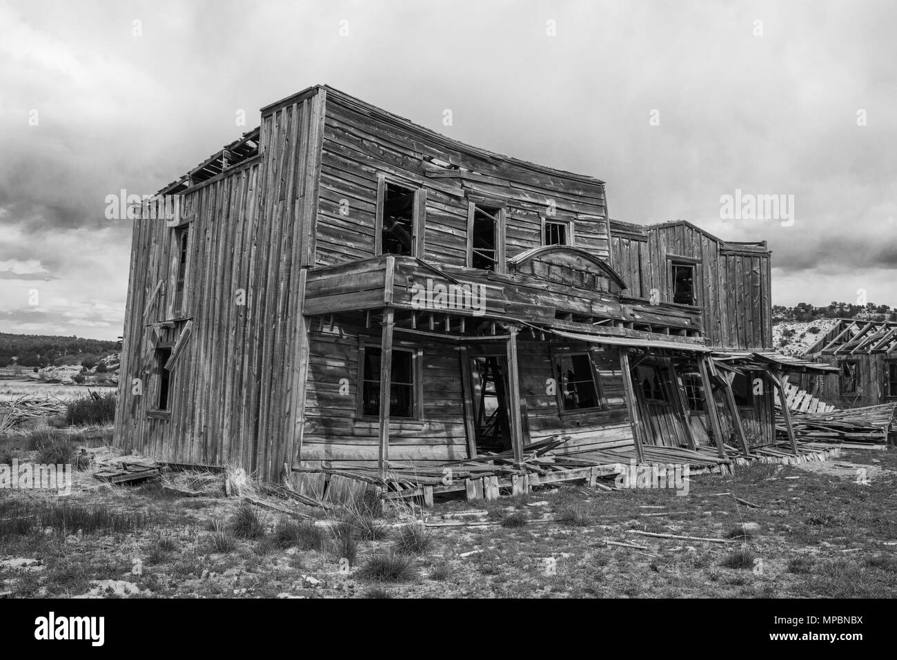 Gunsmoke Film eingestellt, Johnson Canyon, Kanab, Utah Stockfoto