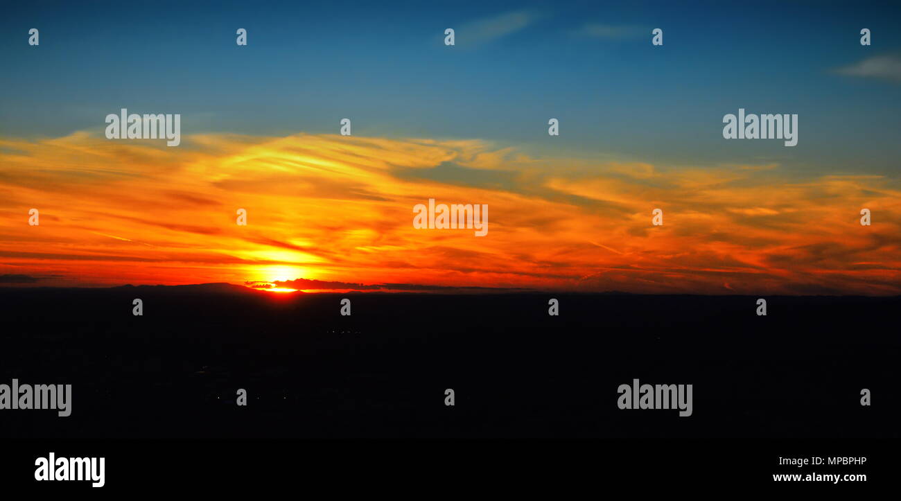 Tritone Sonnenuntergang in Boise, Idaho Stockfoto