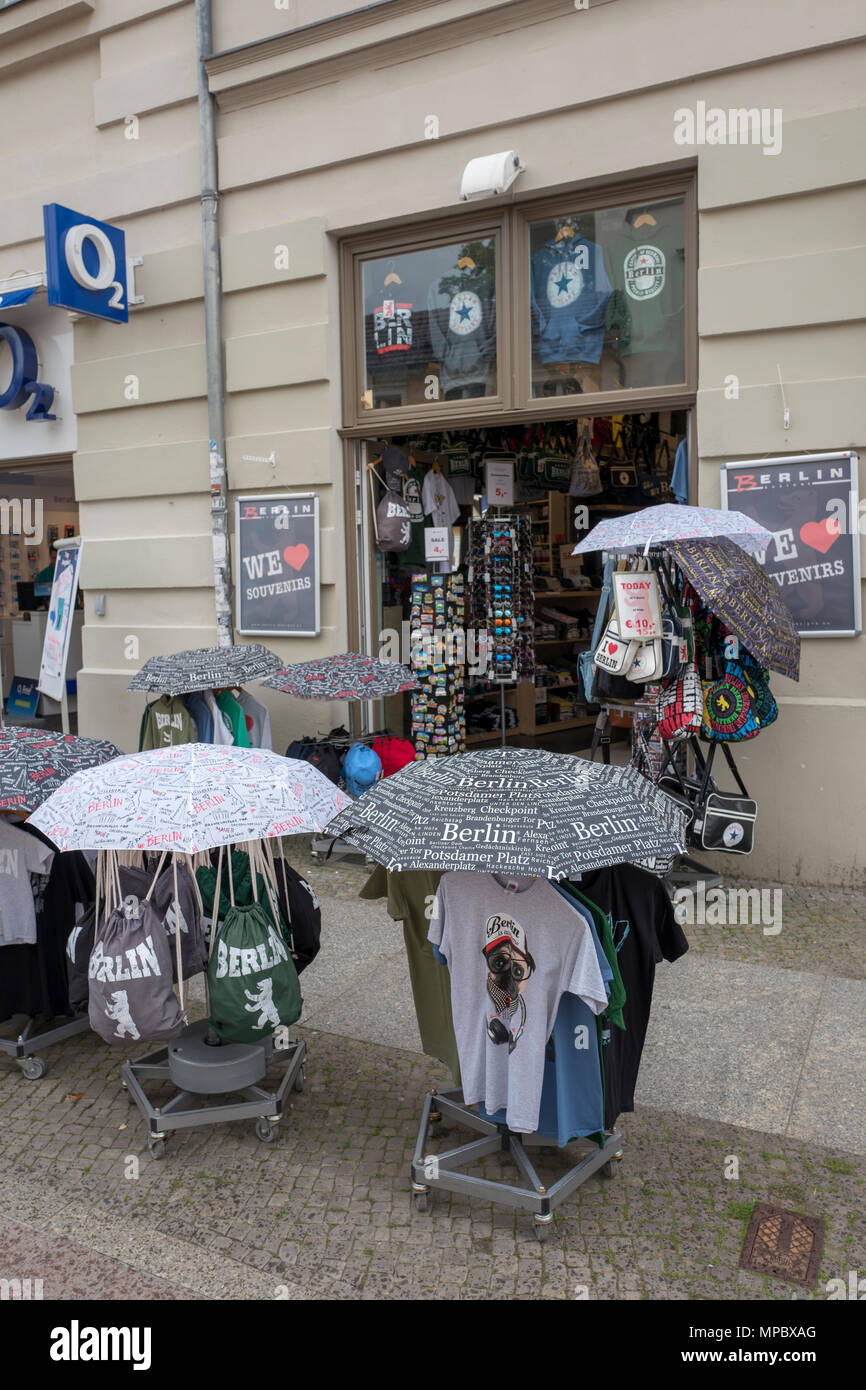 31. August 2017, Potsdam, Deutschland. Shop, Verkauf, Berlin Souvenirs ...