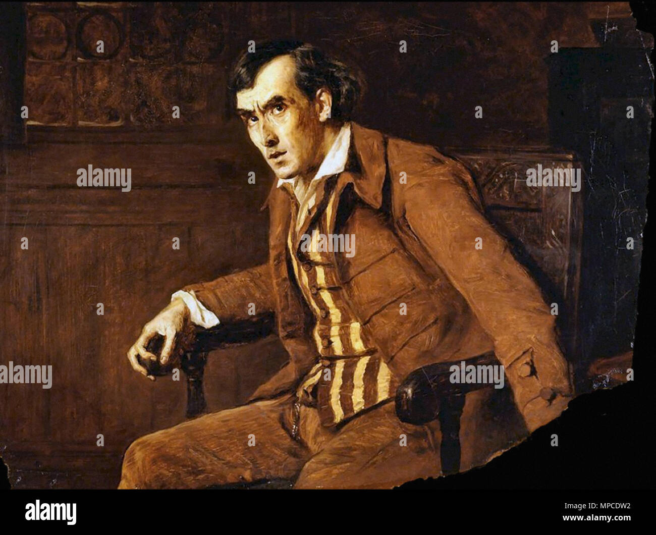 Archer James - Sir Henry Irving wie Mathias im 'Bells'. Stockfoto