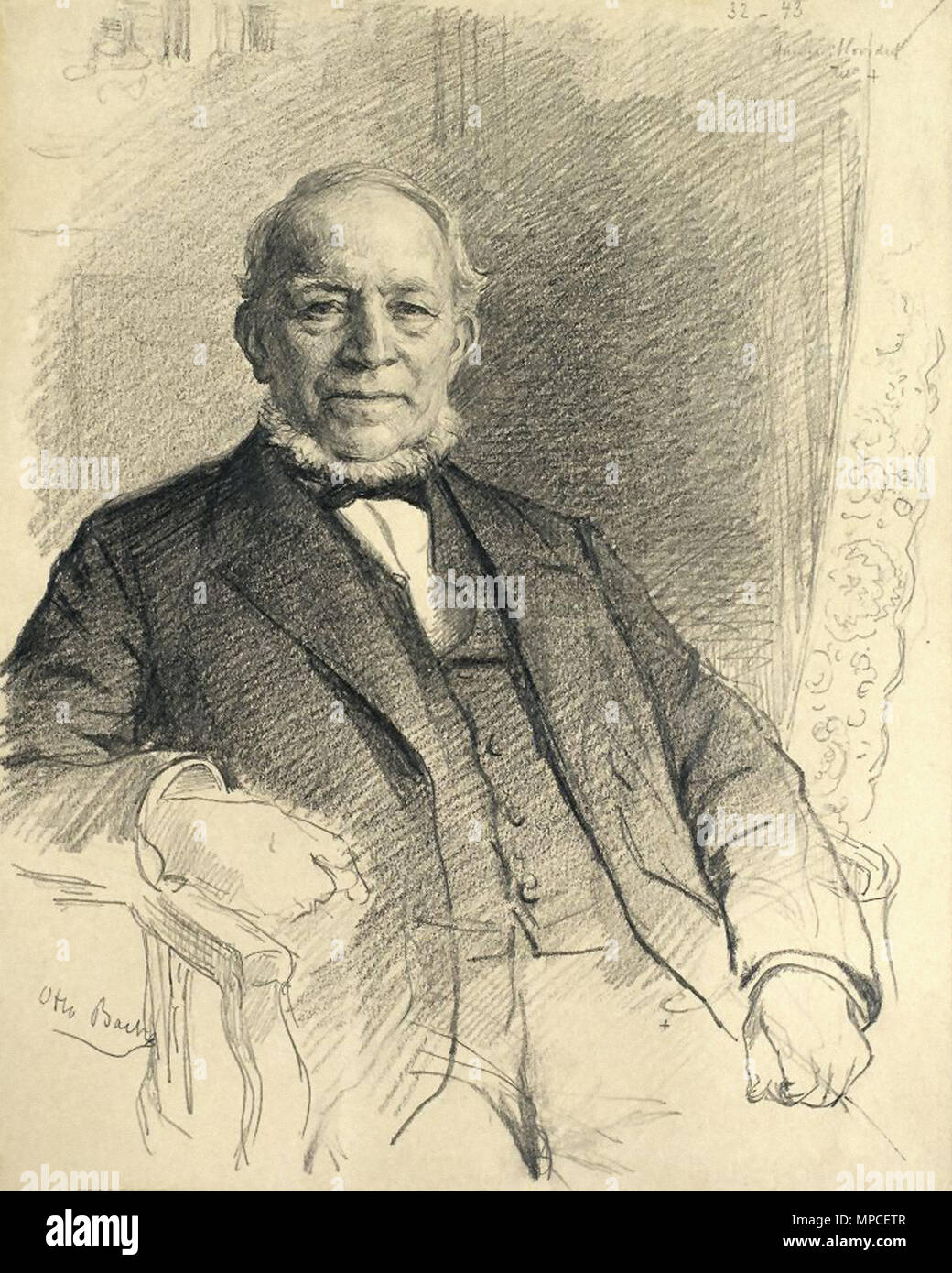 Bache Otto - Porträt eines Mannes Stockfoto