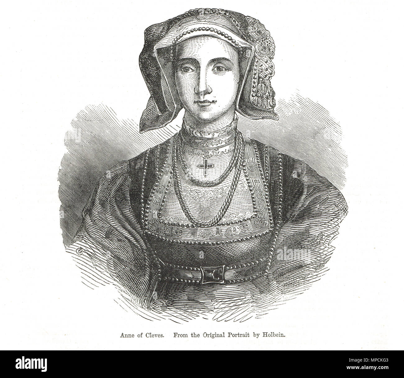 Anna von Kleve, vierte Frau von König Heinrich VIII. Stockfoto