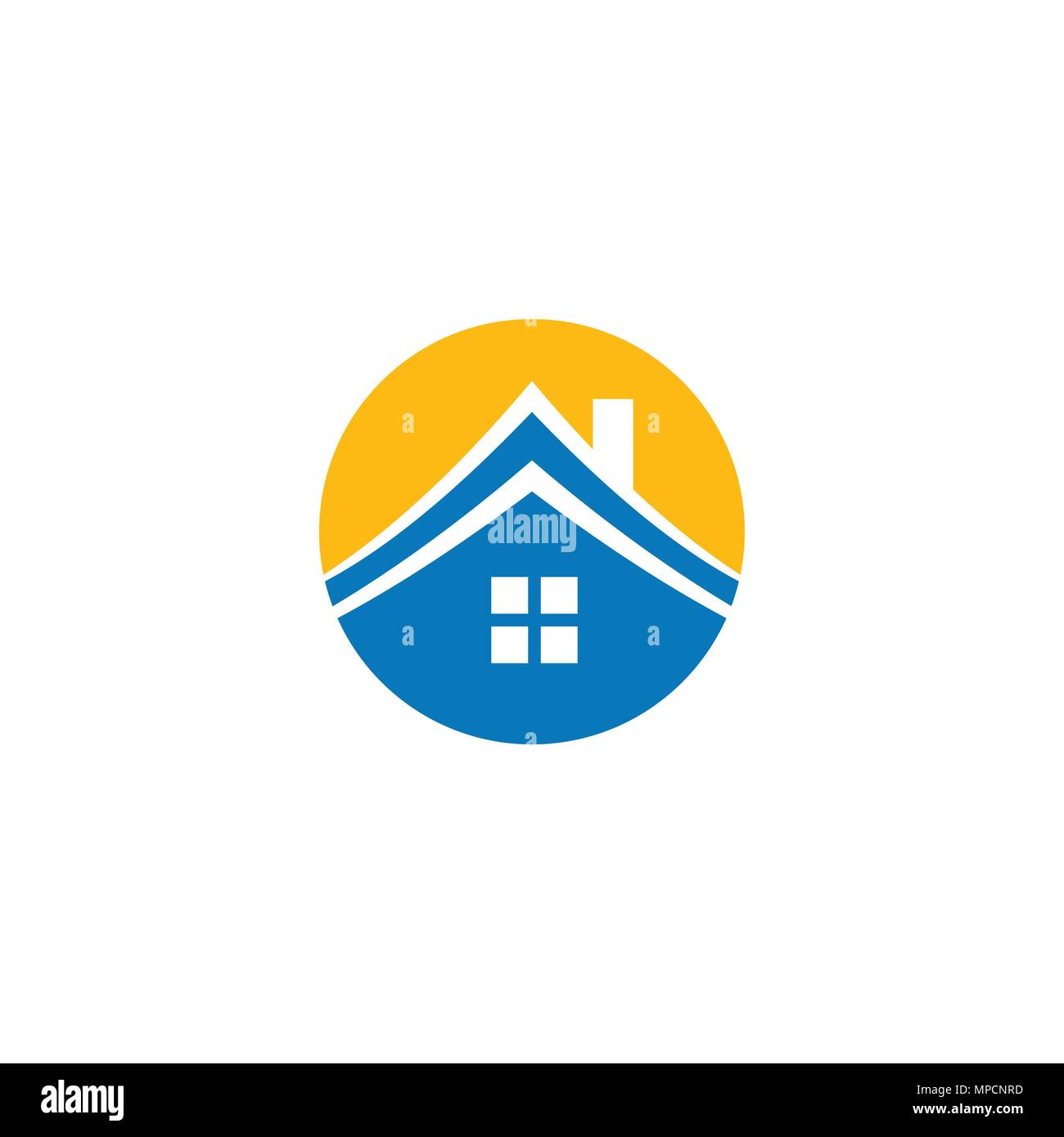 Immobilien Logo, Logo Design, Vektor icon. Stock Vektor