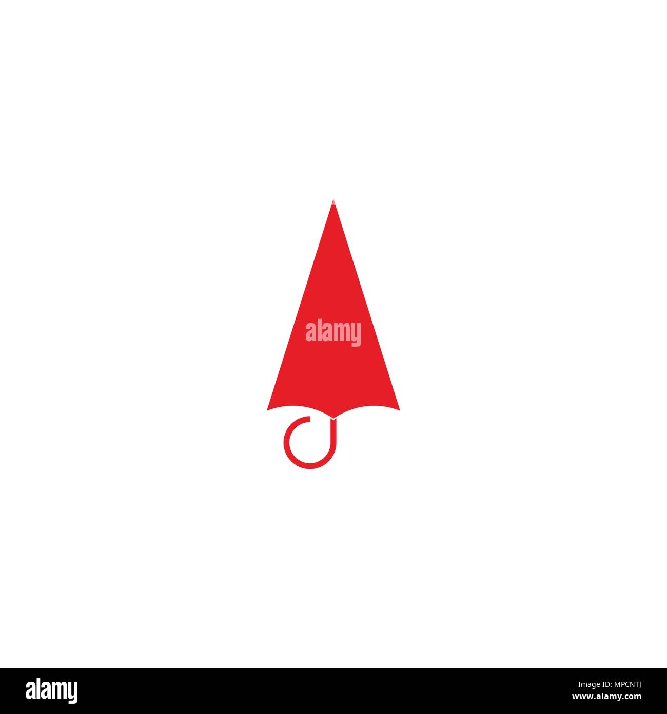 Regenschirm Symbol, Logo Vector Graphic Design. Stock Vektor