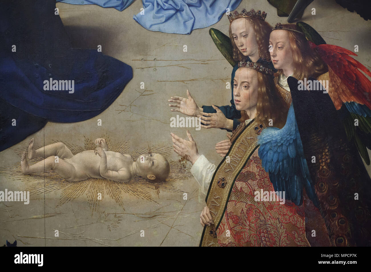 Die Anbetung Der Engel Im Zentralen Bereich Des Portinari Altarbild Die Anbetung Der Engel Im Zentralen Bereich Des Portinari Altarbild