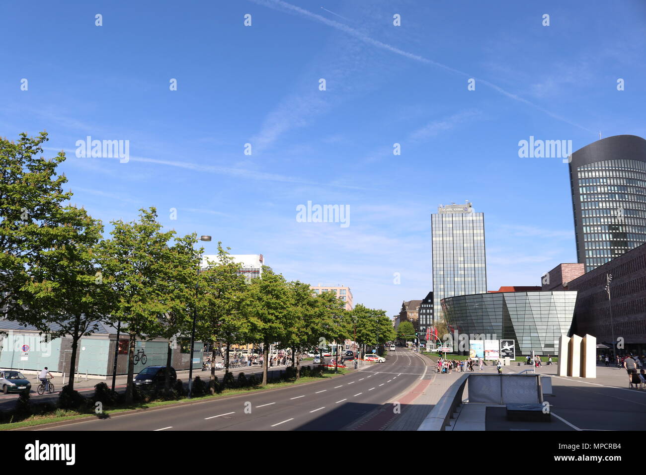 Dortmund, Ruhrgebiet, Nordrhein-Westfalen, Deutschland - 16 April 2018: Stadtmauer Ring Straße 54 Stockfoto
