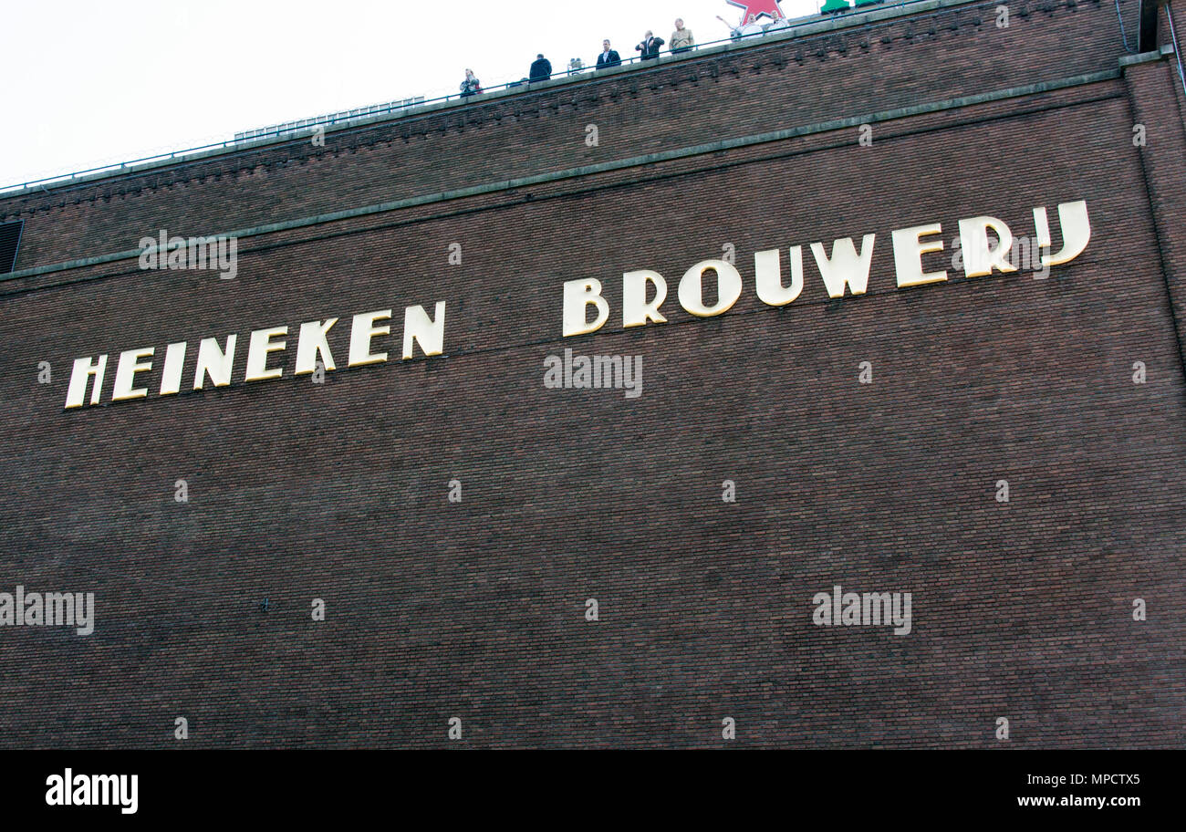 Amsterdam, Niederlande, 10. Oktober 2015: Heiniken Brauerei in Amsterdam Stockfoto