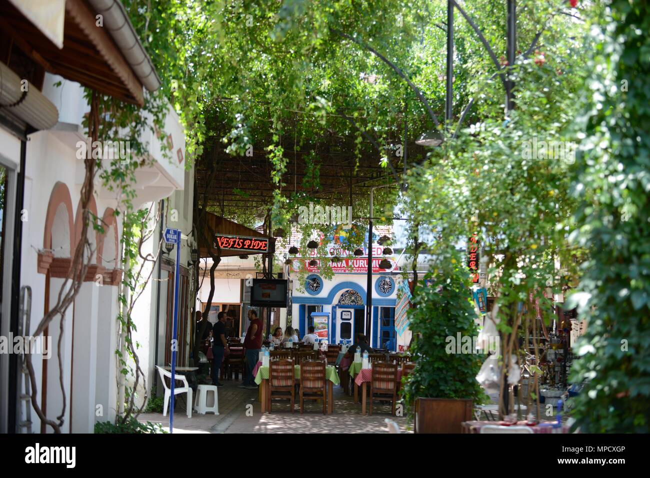 Einkaufen in Fethiye Türkei Stockfoto