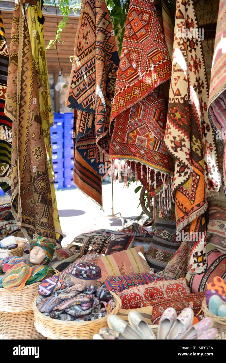 Einkaufen in Fethiye Türkei Stockfoto