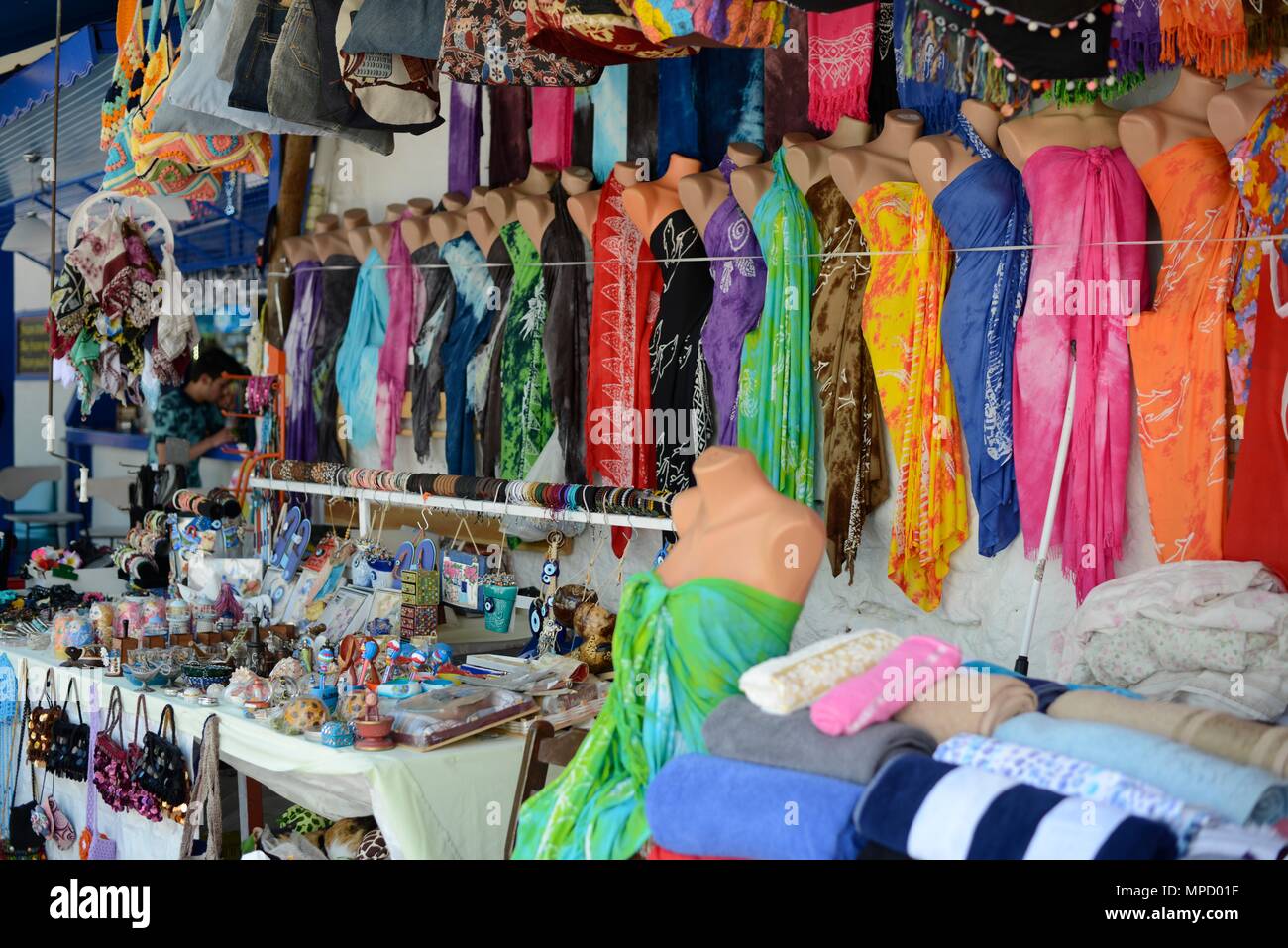 Einkaufen in Fethiye Türkei Stockfoto