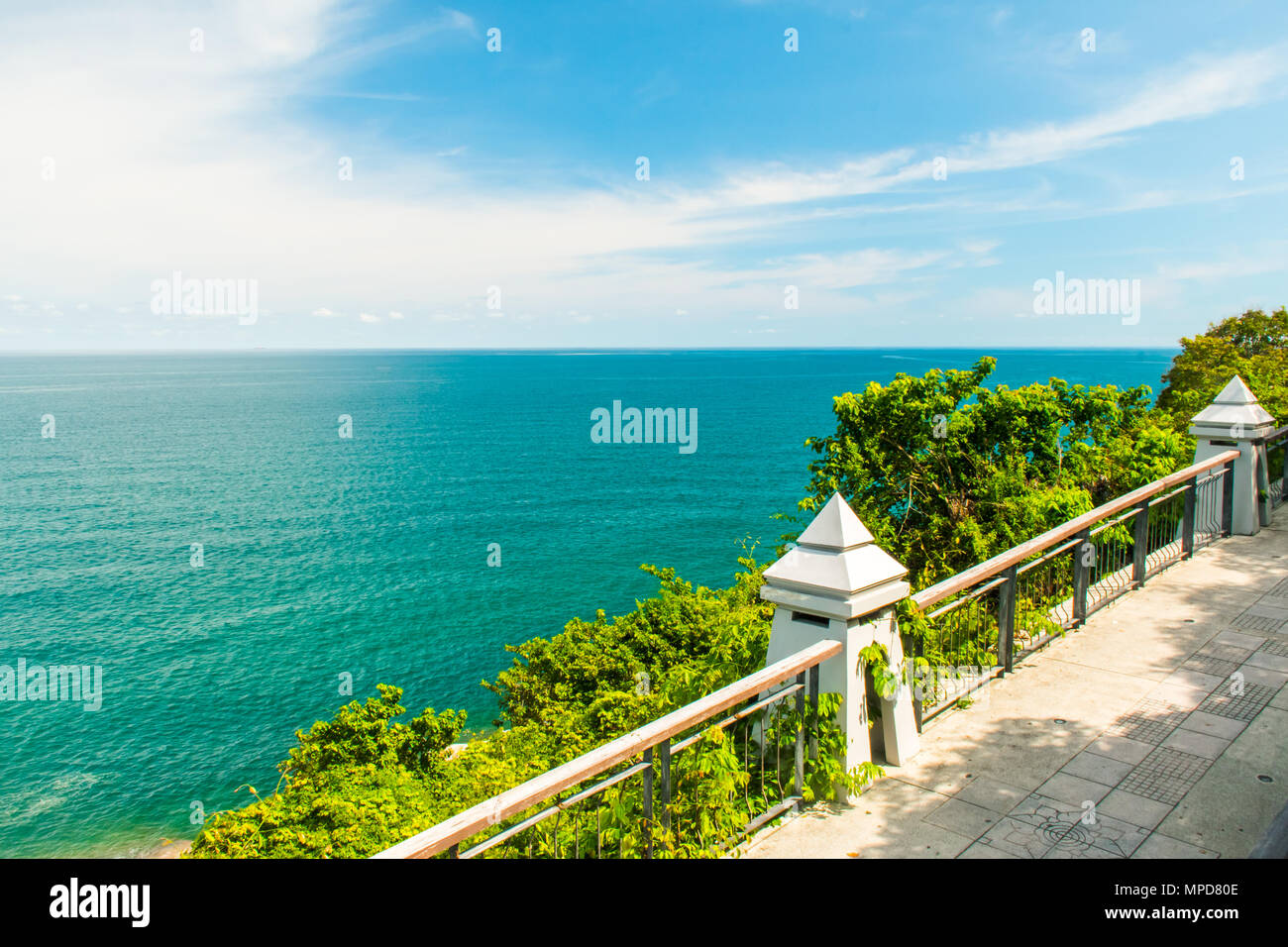 Kop Koh Aussichtspunkt. Blick Richtung Meer. Koh Samui, Thailand Stockfoto