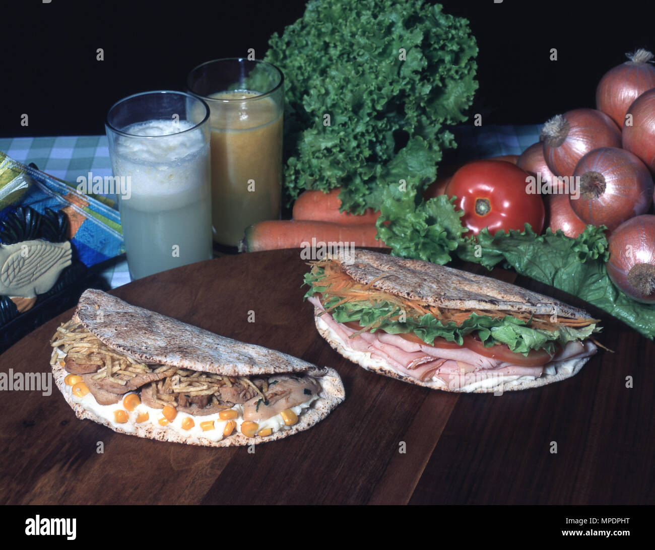 Essen, Sandwiches Stockfoto